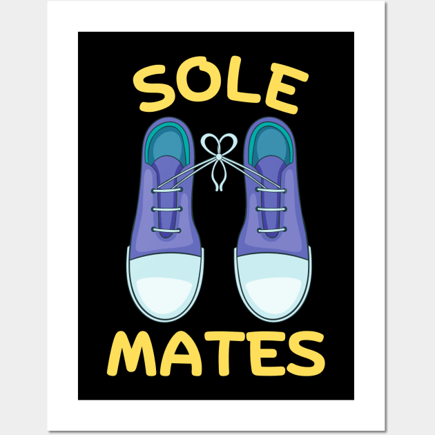 Sole Mates | Soul Mates Shoe Pun Wall Art by Allthingspunny